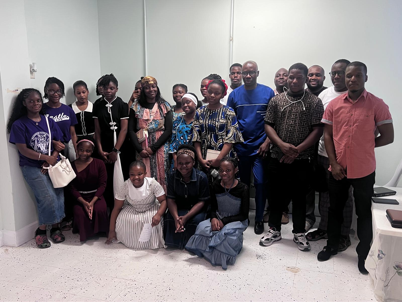 Youth fellowship group photo